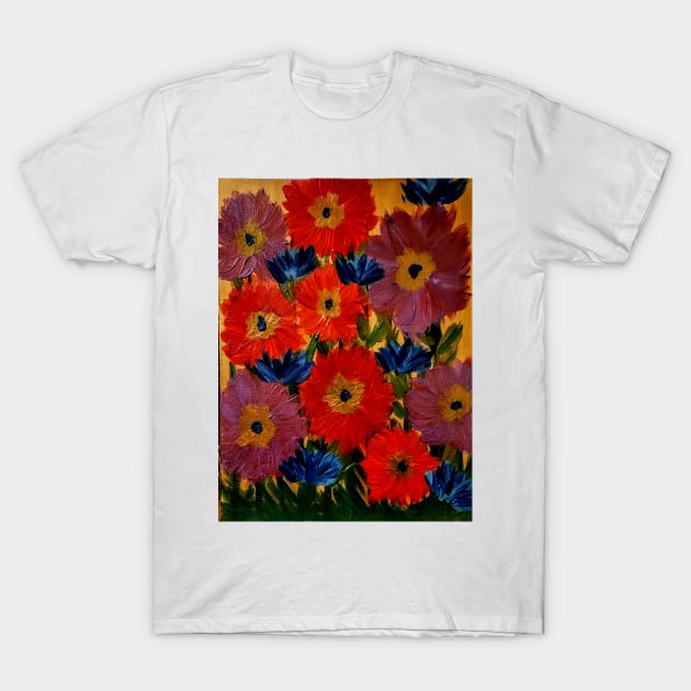 Some wild grown abstract flowers T-Shirt by kkartwork